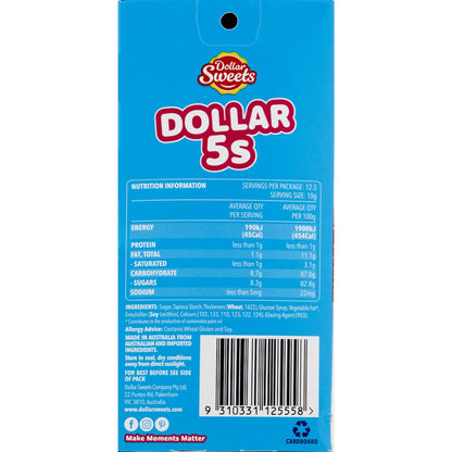 Dollar Sweets Sprinkles Fives 125g