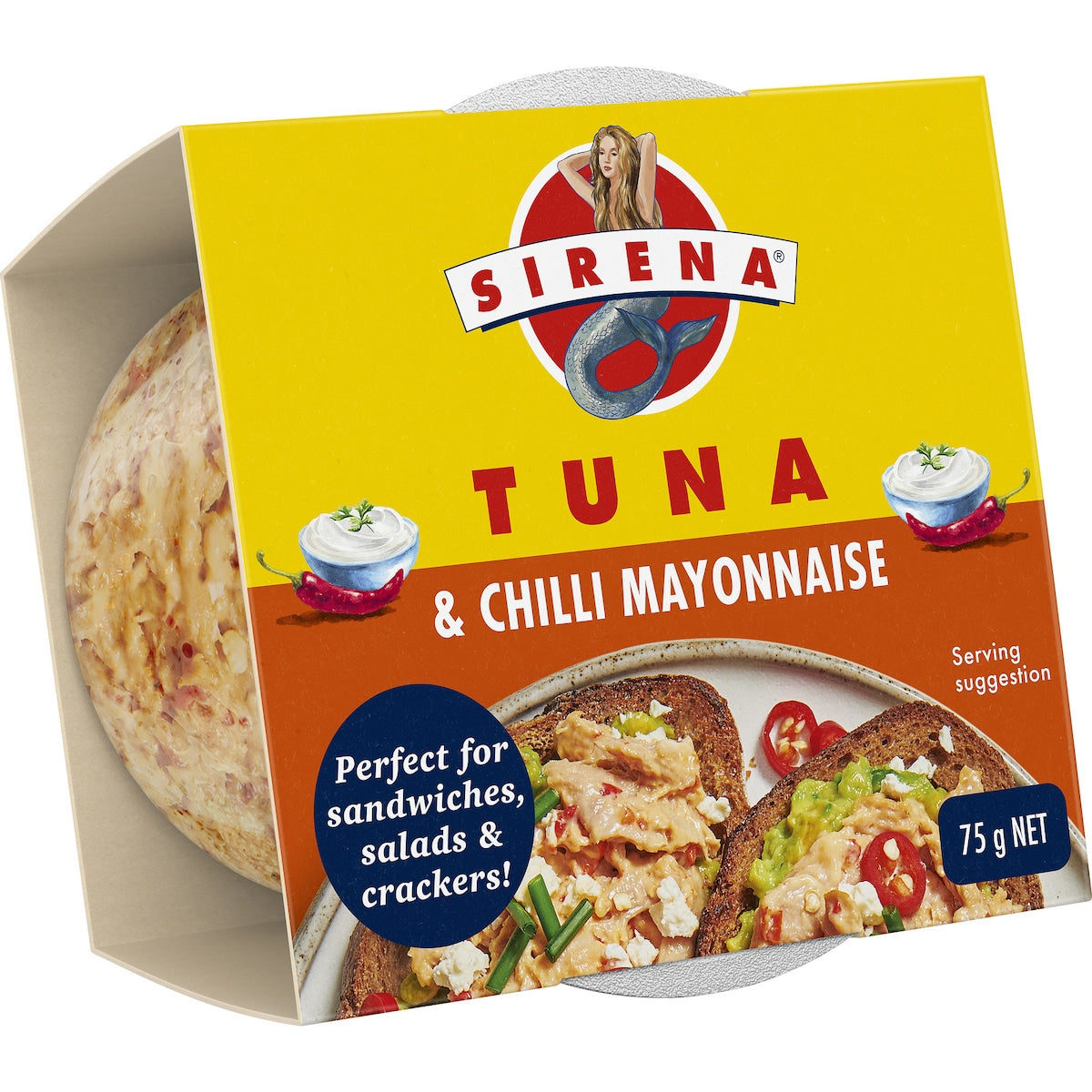 Sirena Snacking Tuna Chilli & Mayonnaise 75g