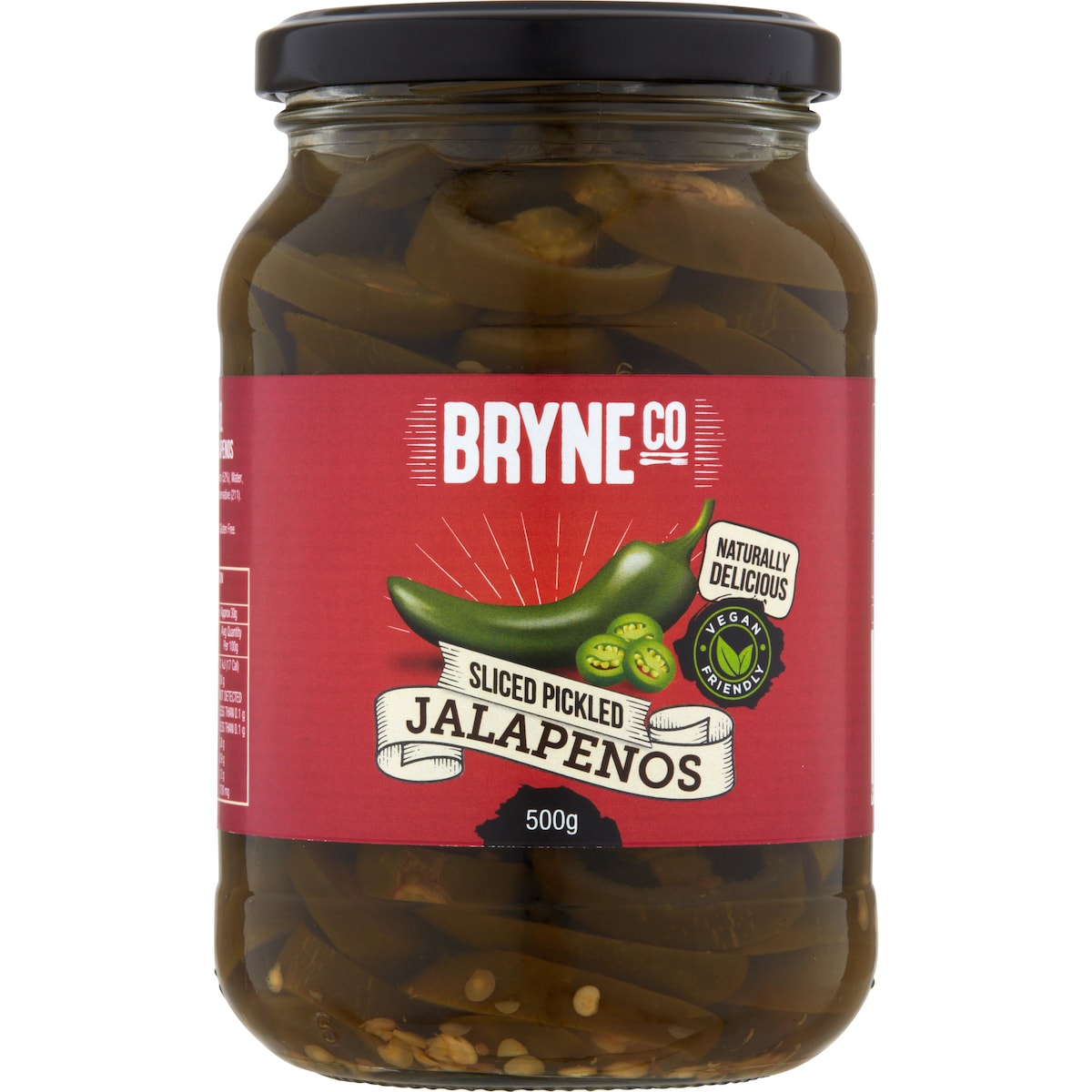 Bryne Co Sliced Pickled Jalapenos 500g