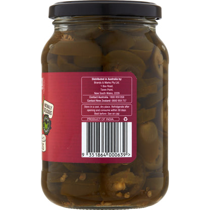 Bryne Co Sliced Pickled Jalapenos 500g