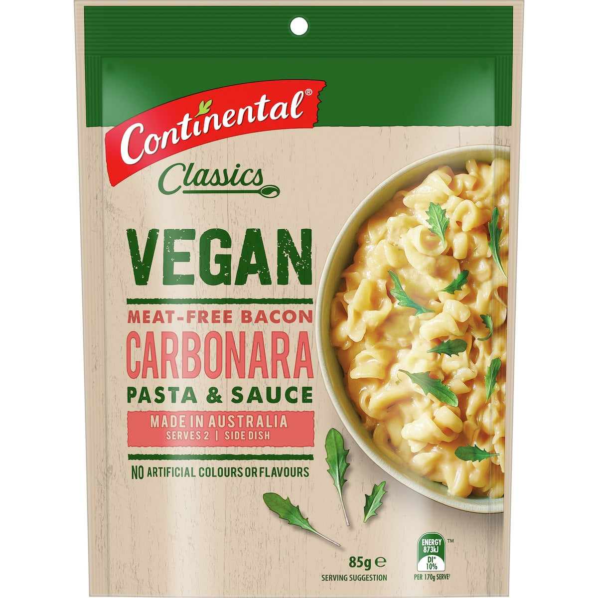 Continental Vegan Carbonara Pasta & Sauce 85g