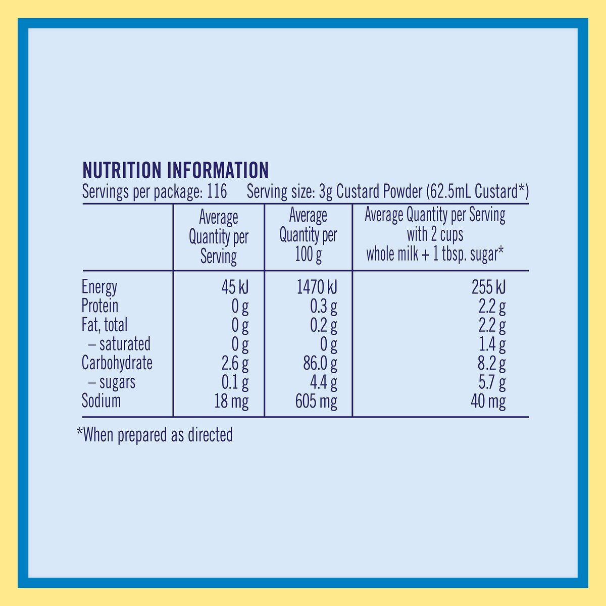 Foster Clark's Custard Powder 350g