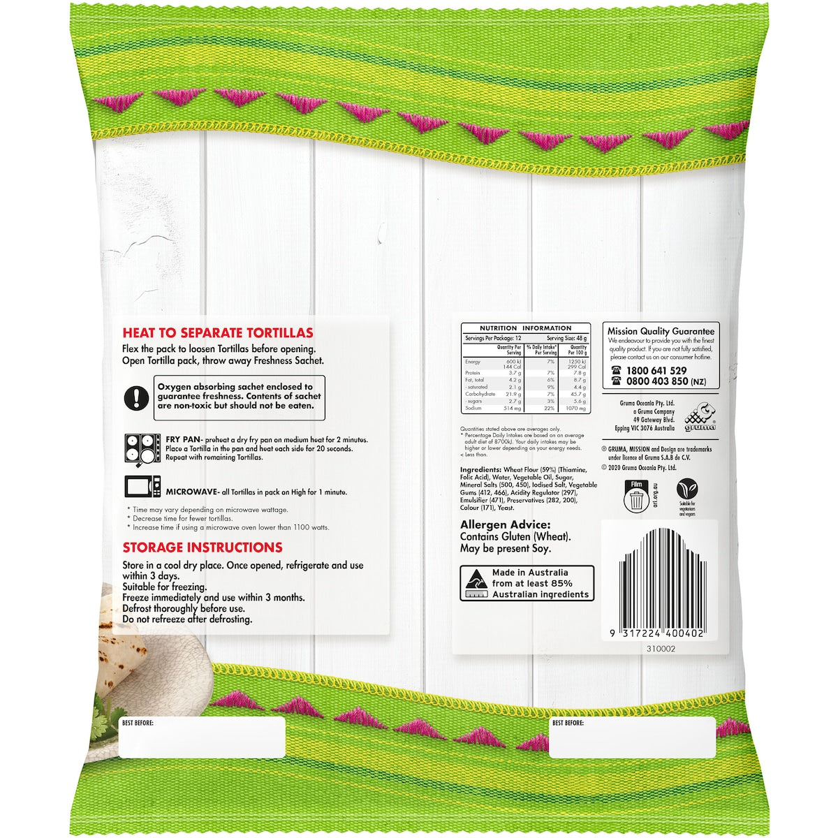 Mission Original Tortillas 12 pack