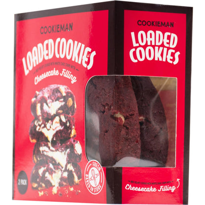 Cookieman Loaded Red Velvet Cheesecake Filled Cookies 2 Pack