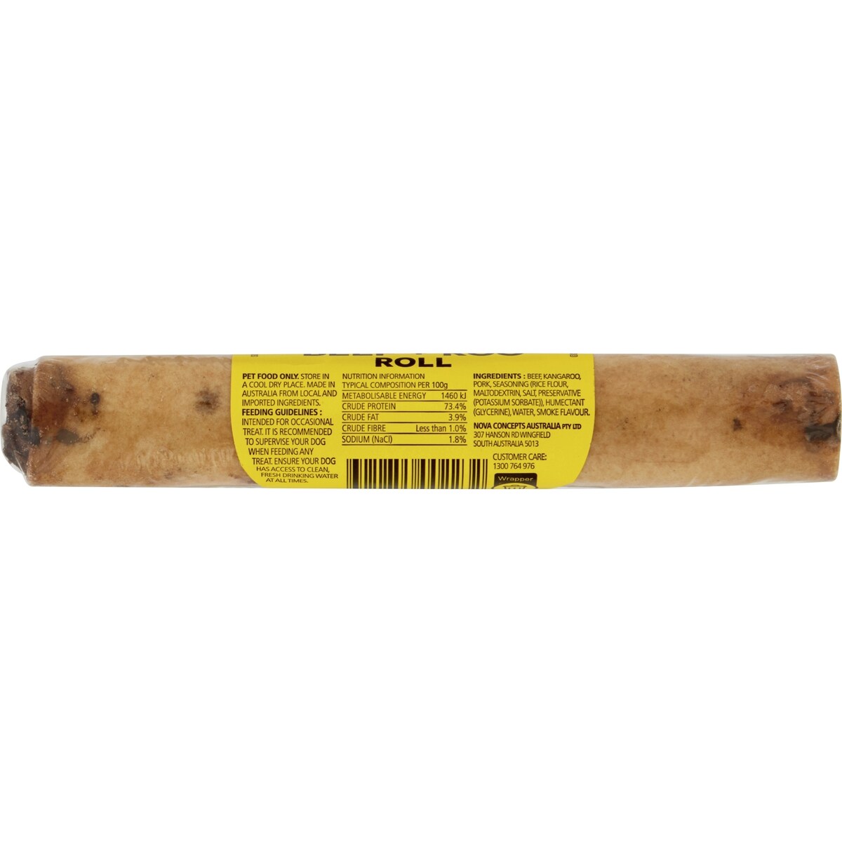 Bow Wow Treat Beef Roo Roll Each