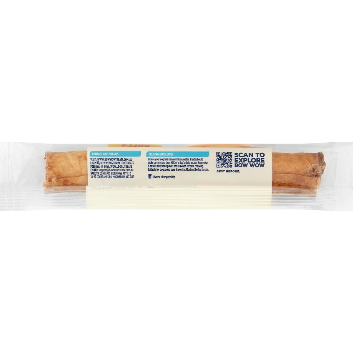 Bow Wow Beef Roo Roll Dog Treat Each