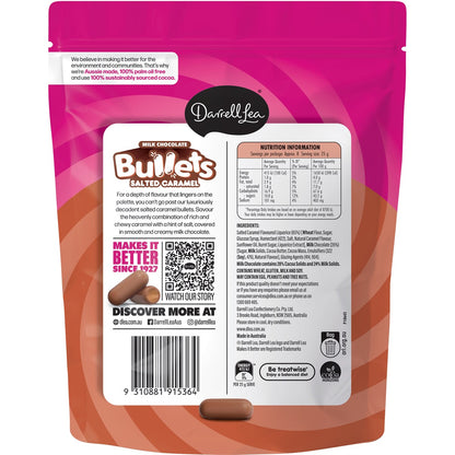 Darrell Lea Salted Caramel Bullets 200g