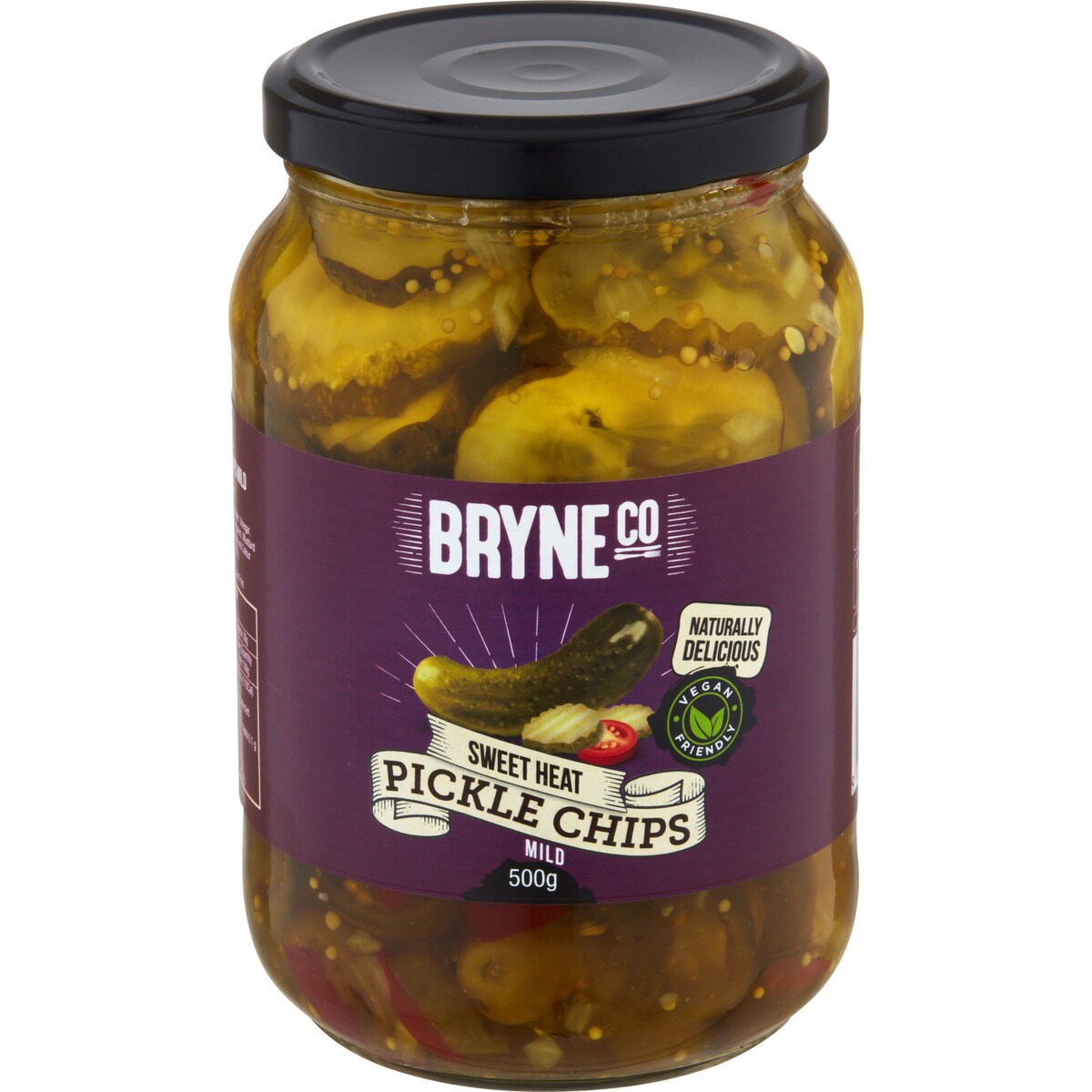 Bryne Co Sweet Heat Pickle Chips Mild 500g
