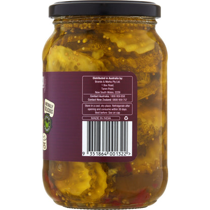 Bryne Co Sweet Heat Pickle Chips Mild 500g