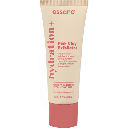 Essano Hydration+ Pink Clay Exfoliator 100ml
