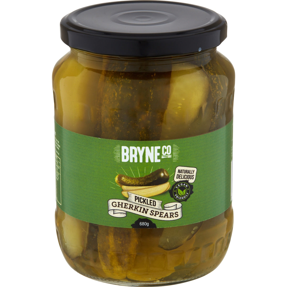 Bryne Co Pickled Gherkin Spears 680g