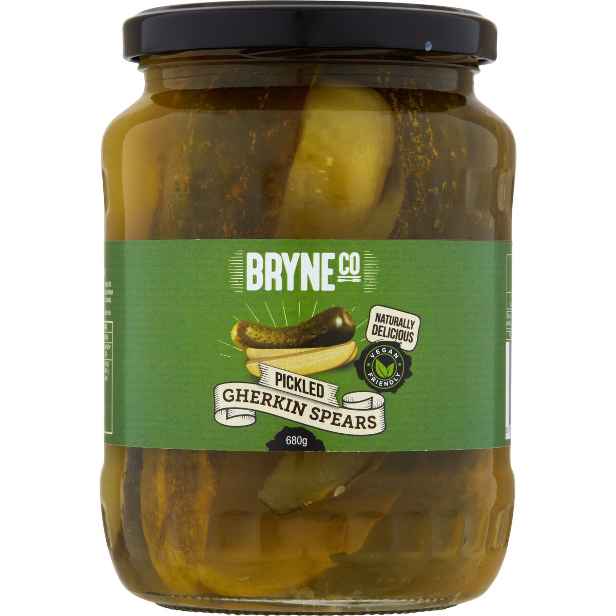 Bryne Co Pickled Gherkin Spears 680g