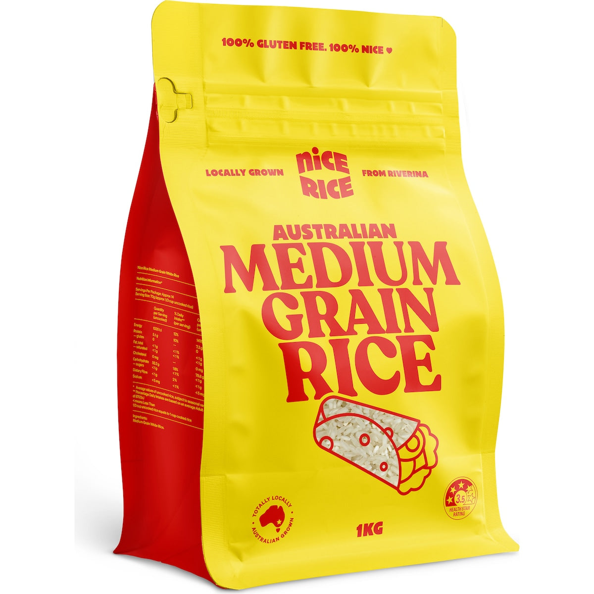 Nice Rice Medium Grain Rice 1kg