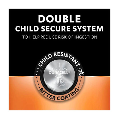 Duracell Specialty 2025 Lithium Coin Batteries - 4 Pack