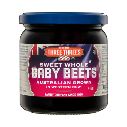 Three Threes Whole Baby Beetroot - 415g