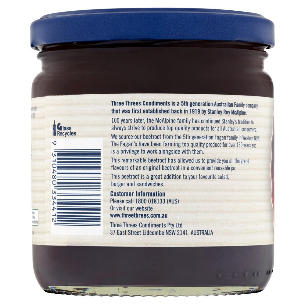 Three Threes Whole Baby Beetroot - 415g