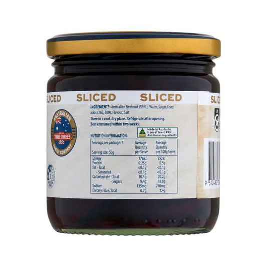 Three Threes Sliced Beetroot - 415g