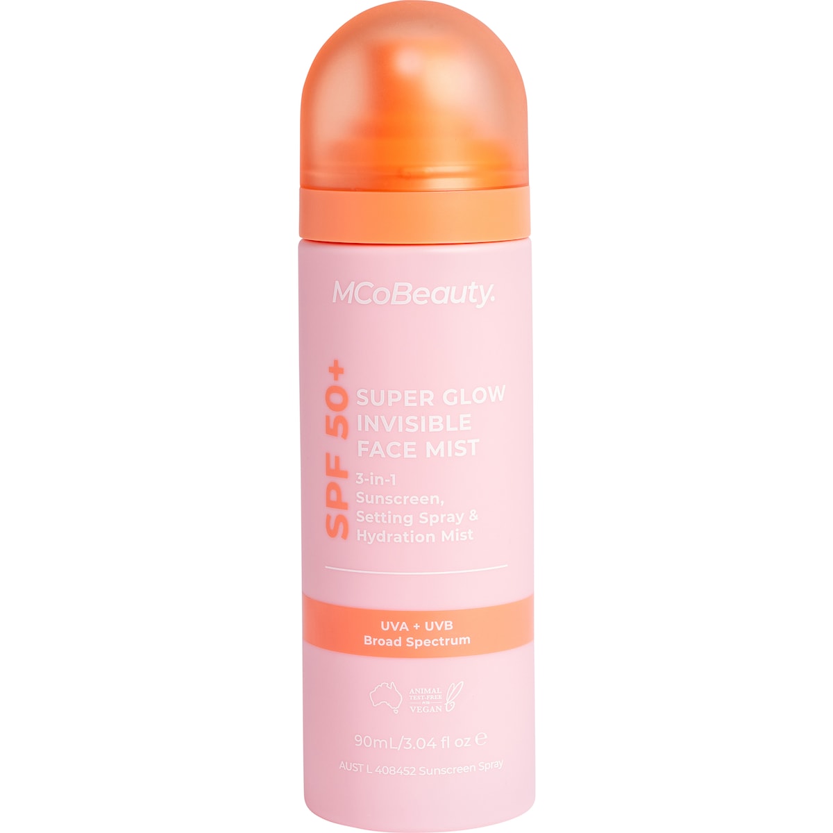 MCoBeauty Super Glow 3-In1 Invisible Face Mist Spf 50+ 90ml