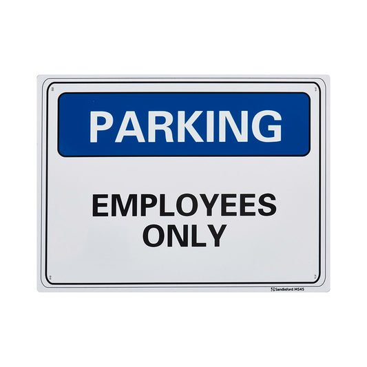 Sandleford Employees Parking Only Sign - 300 x 225mm