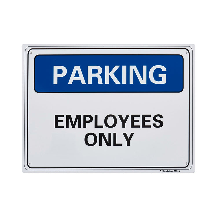 Sandleford Employees Parking Only Sign - 300 x 225mm