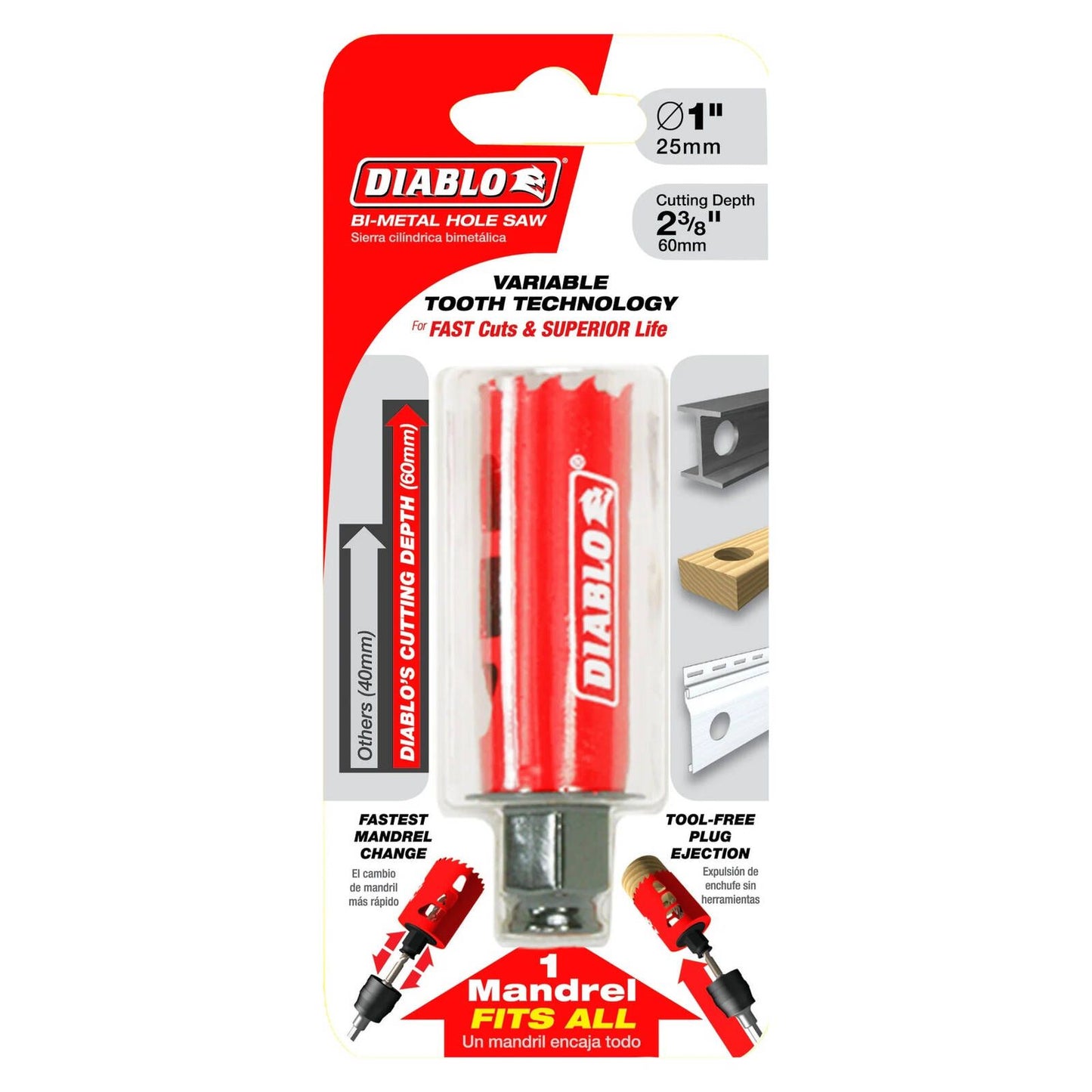 Diablo Bi Metal Hole Saw - 25mm
