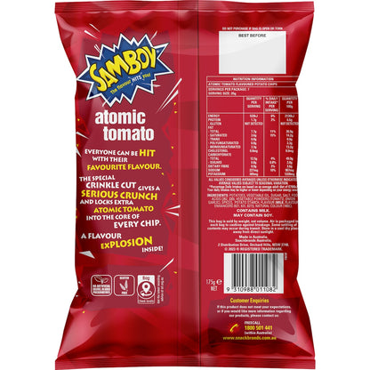 Samboy Atomic Tomato Potato Chips 175g