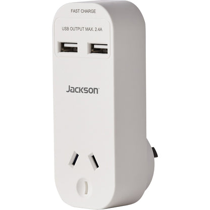 Jackson 2 Outlet USB Charger With Mains Outlet each