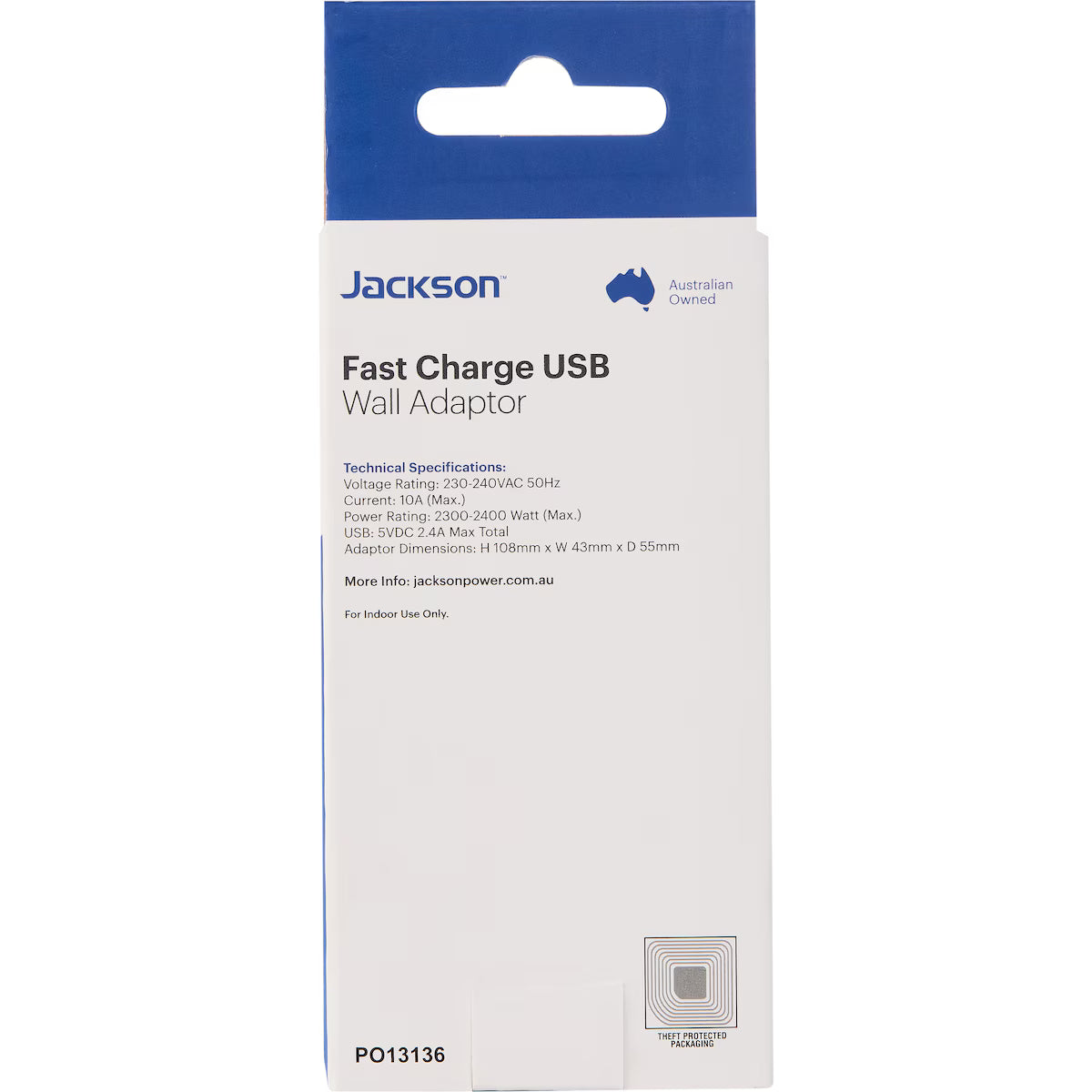 Jackson Fast Charge Usb Wall Charger 2 Outlet Each
