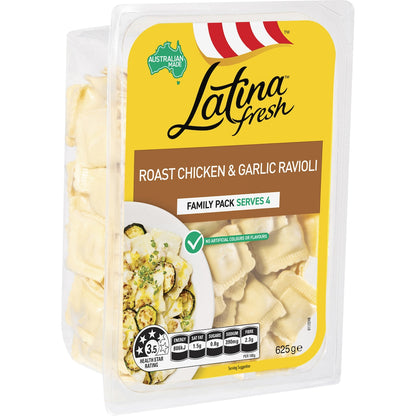 Latina Fresh Roast Chicken & Garlic Ravioli Pasta 625g