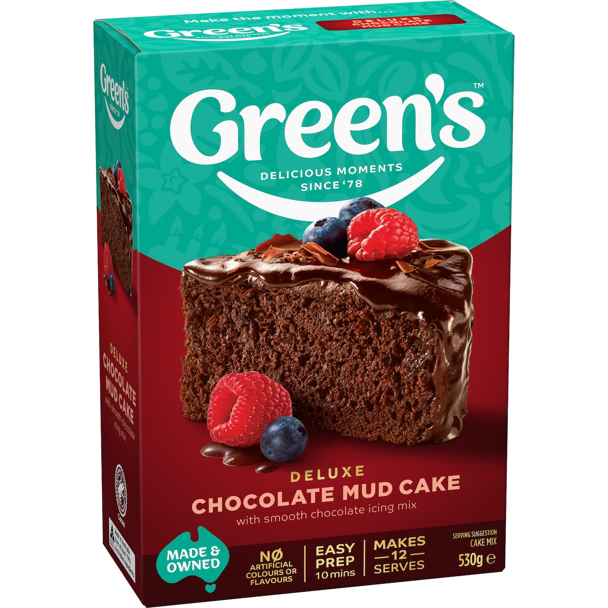 Green's Cake Mix Chocolate Mud 530g