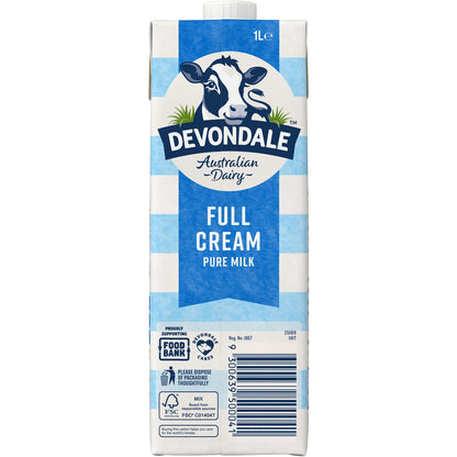 Devondale 100% Pure Full Cream Milk Long Life Uht Milk 1l