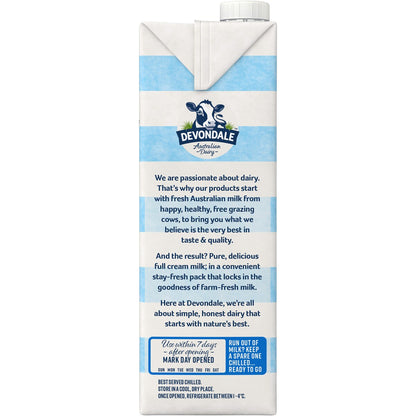 Devondale 100% Pure Full Cream Milk Long Life Uht Milk 1l