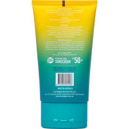 Sun Zapper Extreme Zinc Sunscreen Spf 50+ 90ml
