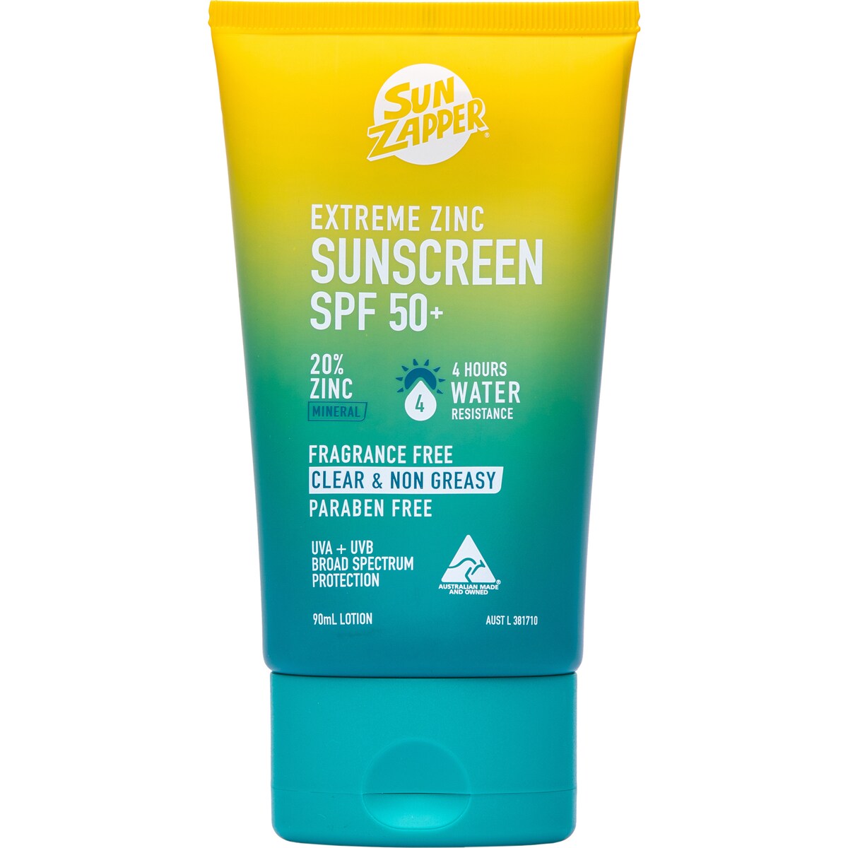 Sun Zapper Extreme Zinc Sunscreen Spf 50+ 90ml