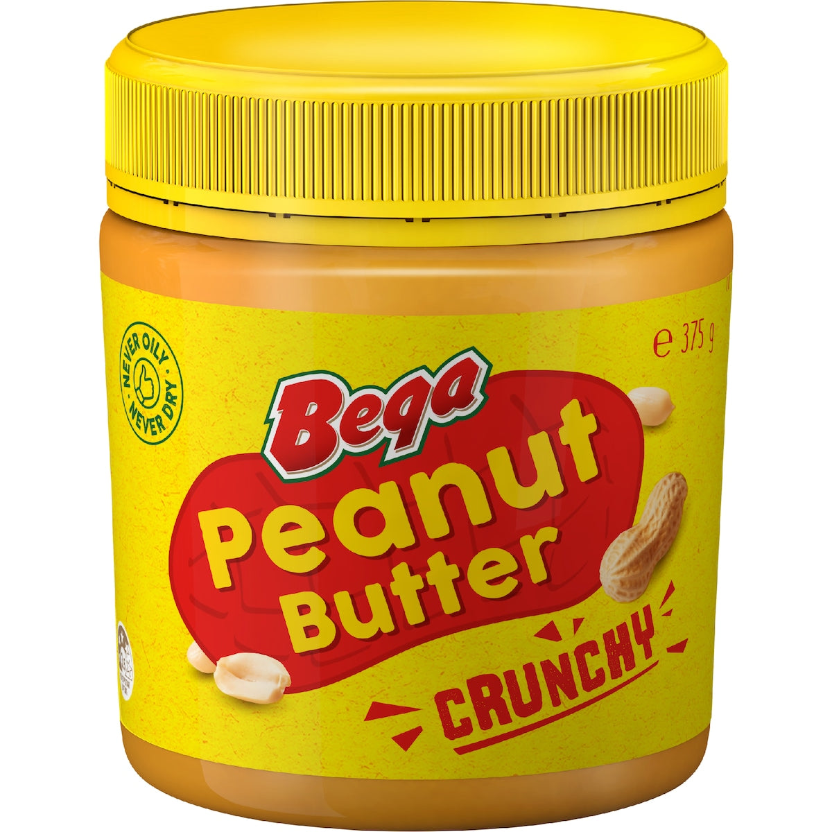 Bega Peanut Butter Crunchy 375g