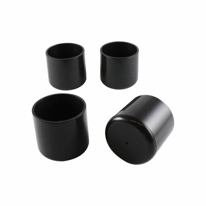 Surface Gard Black Round Plastic Chair Tips - 32mm - 4 Pack
