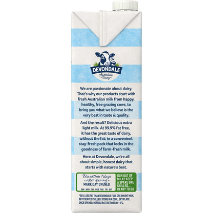 Devondale Skim Milk Long Life Uht Milk 1l