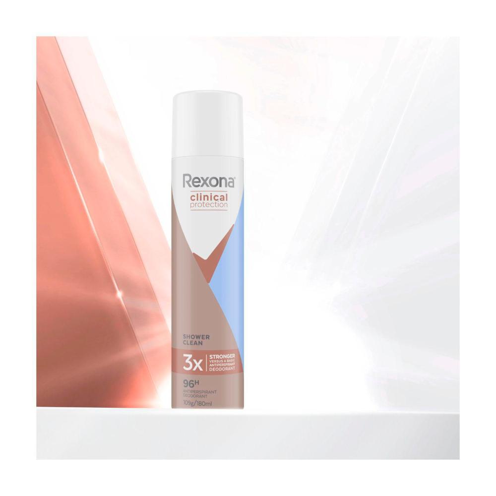 Rexona Women Deodorant 96hr Clinical Aerosol Shower Clean - 180mL