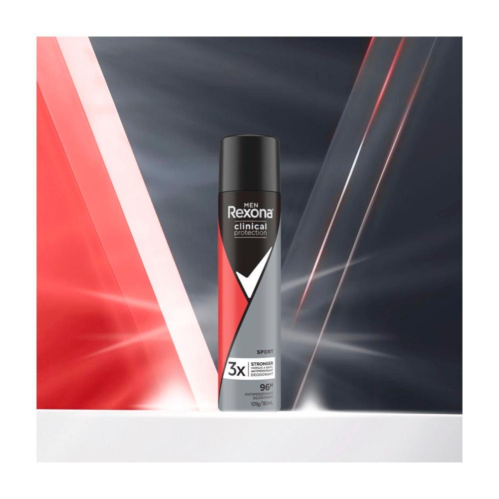 Rexona Men Deodorant 96hr Clinical Aerosol Sport - 180mL