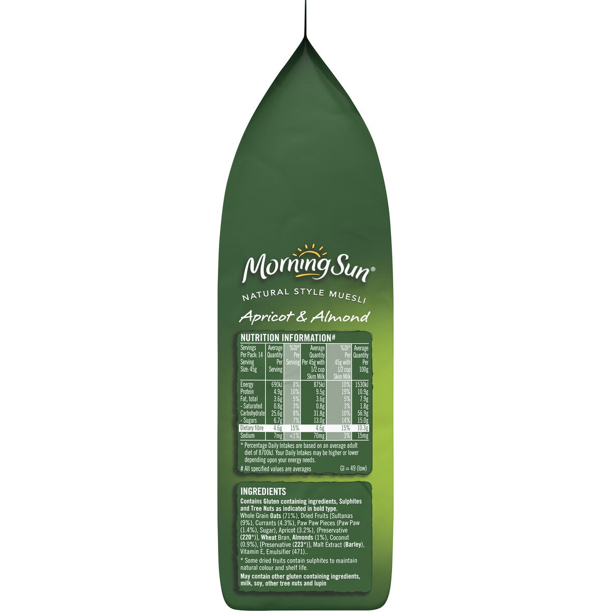 Morning Sun Apricot & Almond Breakfast Cereal 650g