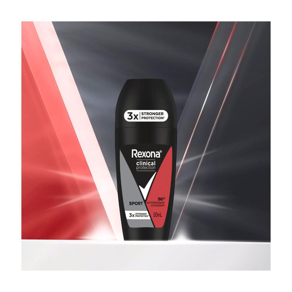 Rexona Men Deodorant 96hr Clinical Roll On Sport - 50mL
