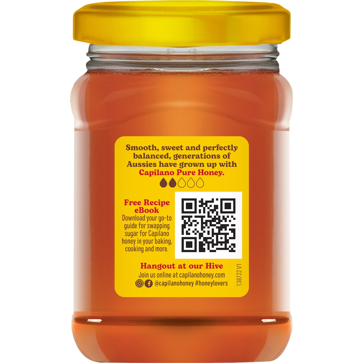 Capilano 100% Pure Australian Honey Jar 500g