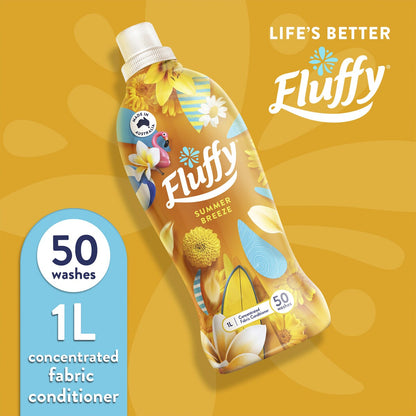 Fluffy Ultra Fabric Softener Summer Breeze 1L