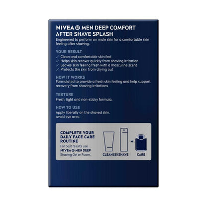 Nivea Men Deep After Shave Splash - 100mL