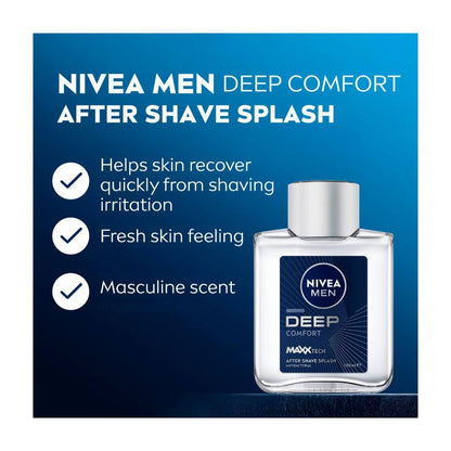 Nivea Men Deep After Shave Splash - 100mL