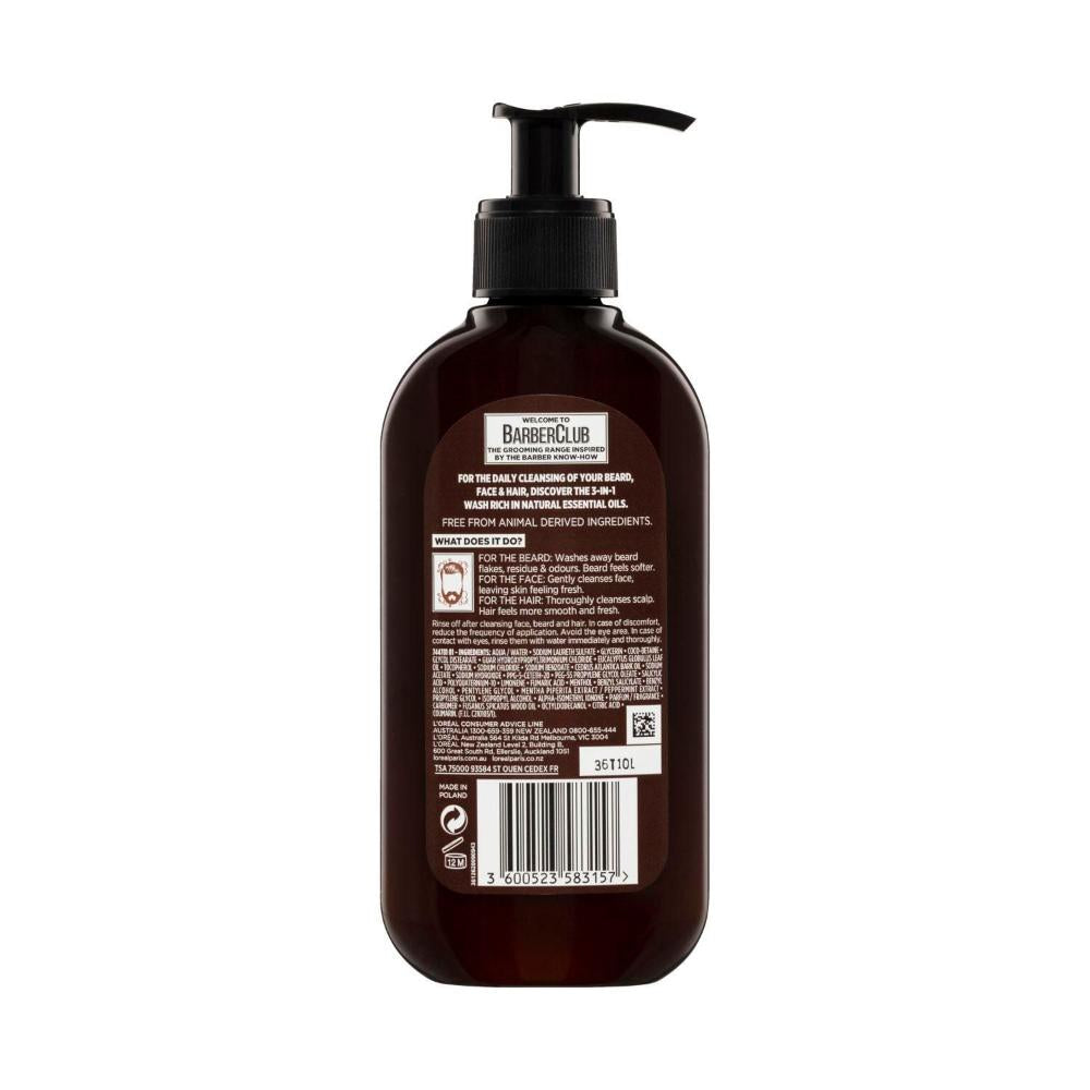 L'Oreal Paris Men Expert Barber Club Face & Hair Wash - 200mL