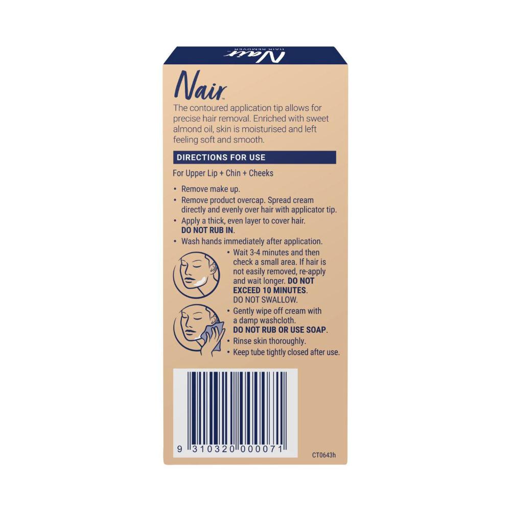 Nair Sensitive Facial Hair Removal Cream - 20g