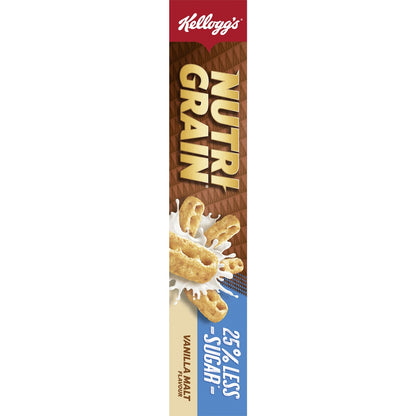 Kellogg's Nutri Grain 25% Less Sugar Vanilla Malt Flavour 450g