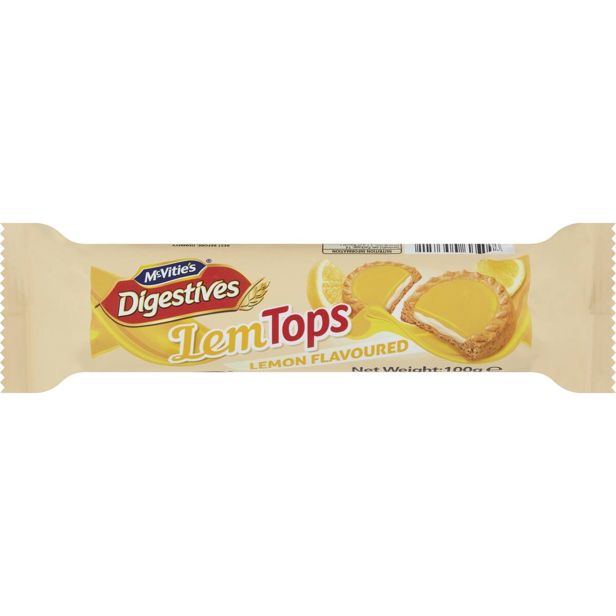 Mcvitie's Lemtops Digestives 100g