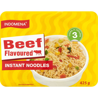 Indomena Instant Noodles Beef Flavoured 425g 5 Pack